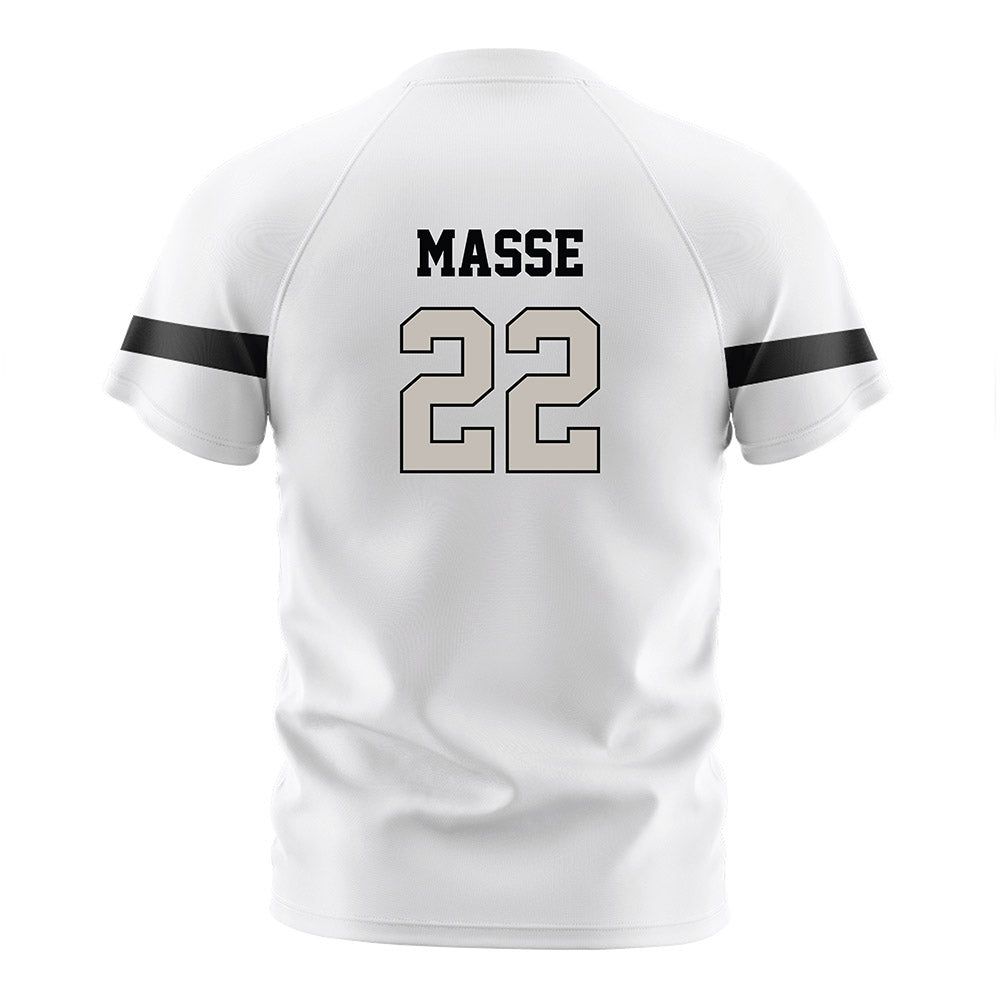 PFW - NCAA Women's Soccer : Bella Masse - White Soccer Jersey-1