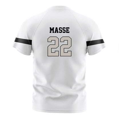 PFW - NCAA Women's Soccer : Bella Masse - White Soccer Jersey-1
