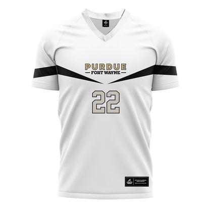 PFW - NCAA Women's Soccer : Bella Masse - White Soccer Jersey-0