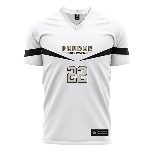 PFW - NCAA Women's Soccer : Bella Masse - White Soccer Jersey-0