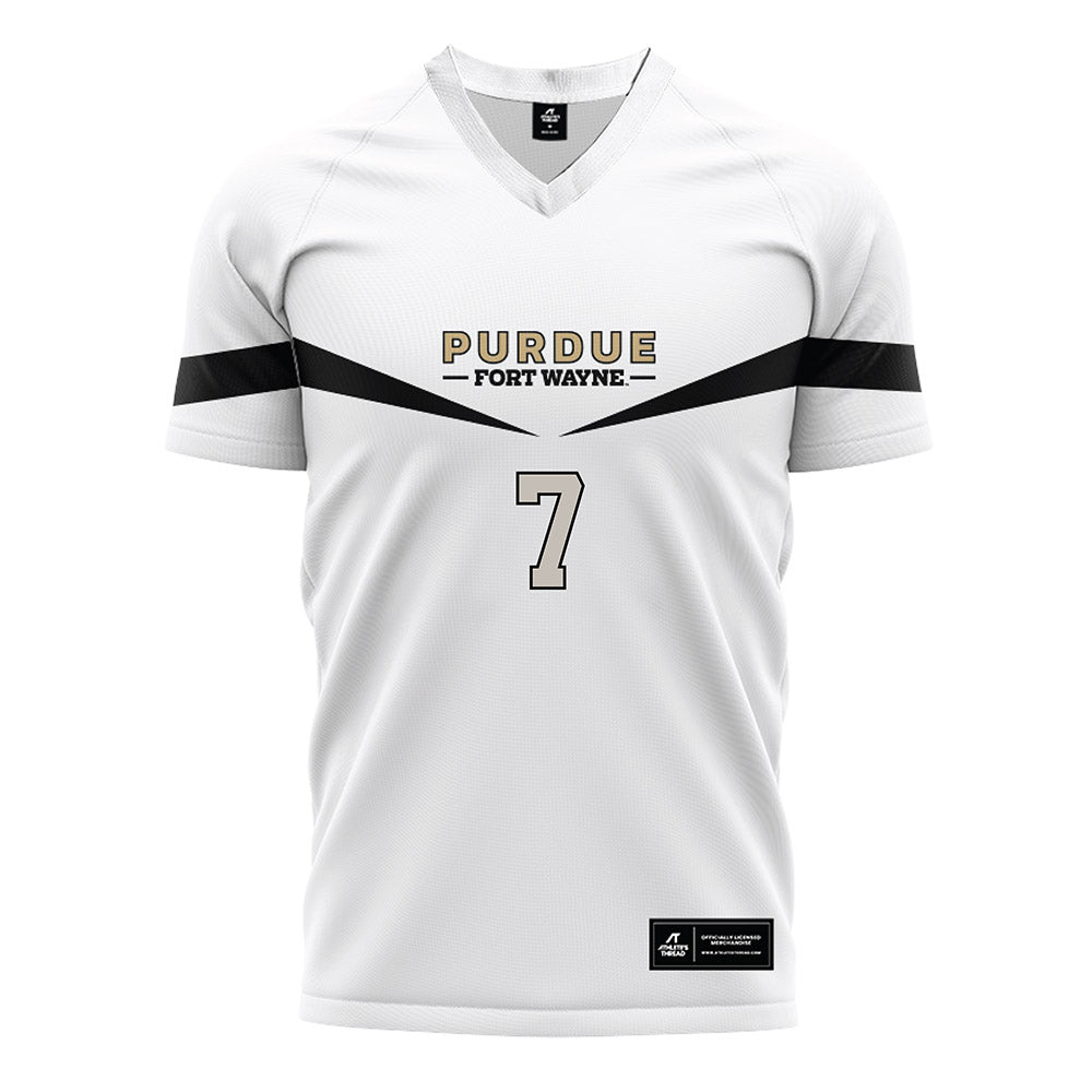 PFW - NCAA Women's Soccer : Elise Mayfield - White Soccer Jersey-0