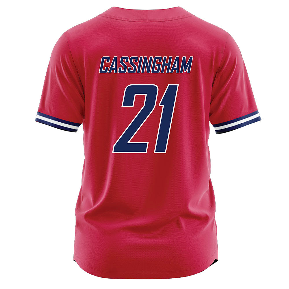 South Alabama - NCAA Baseball : Charlie Cassingham - Red Jersey-1