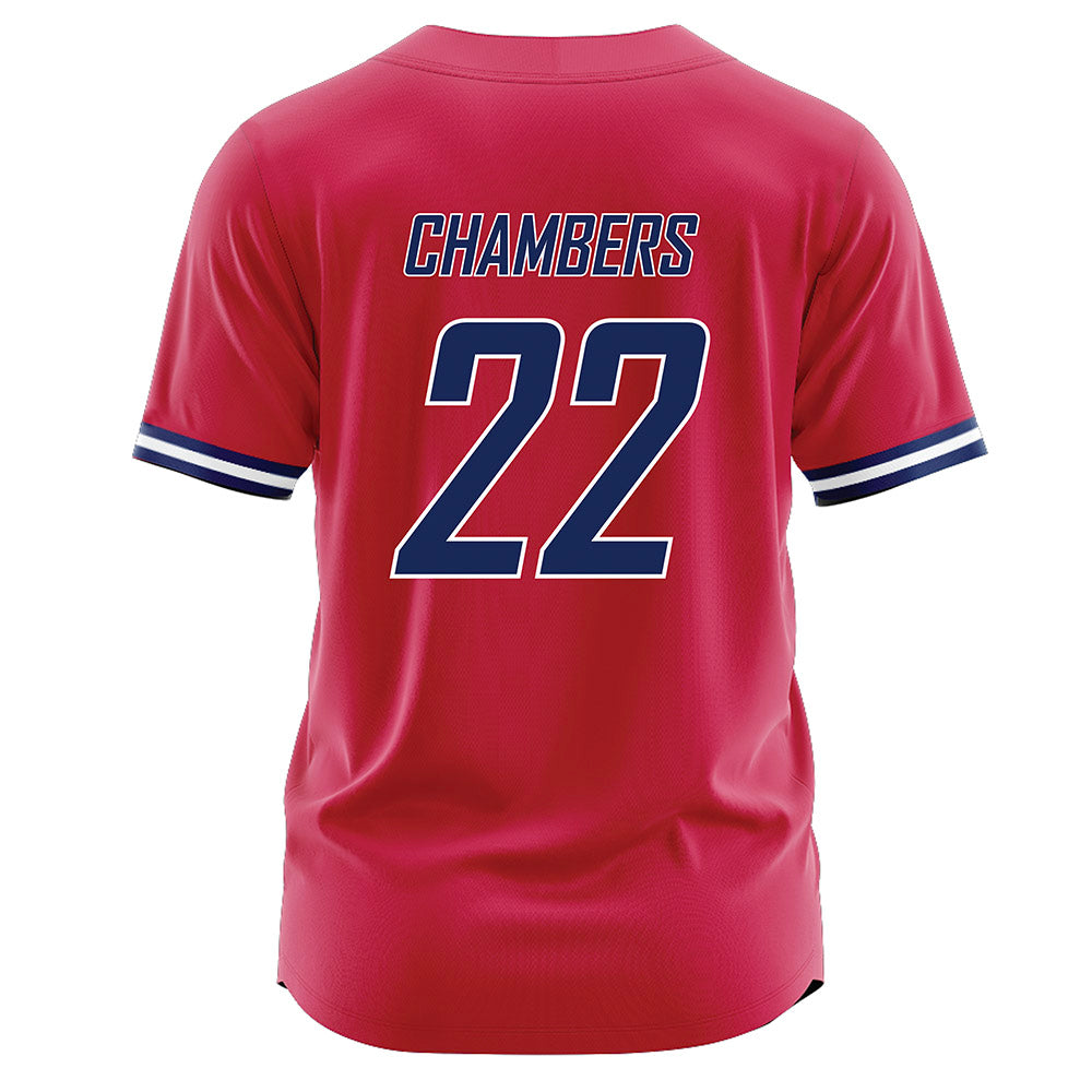 South Alabama - NCAA Baseball : Ryder Chambers - Red Jersey-1
