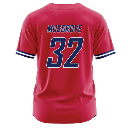 South Alabama - NCAA Baseball : Fuller Musgrove - Red Jersey-1