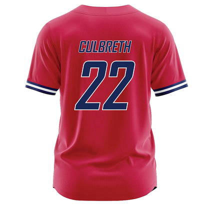 South Alabama - NCAA Baseball : Cade Culbreth - Red Jersey-1