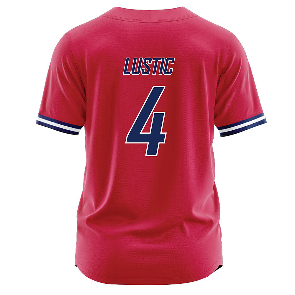 South Alabama - NCAA Baseball : Brock Lustic - Red Jersey-1