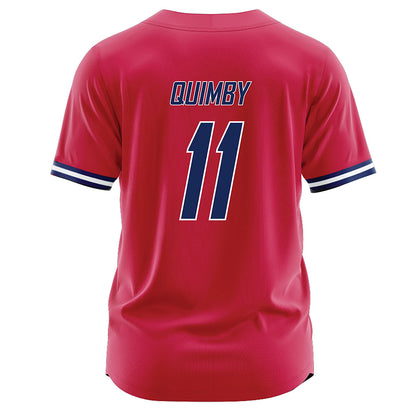 South Alabama - NCAA Baseball : Bryant Quimby - Red Jersey-1