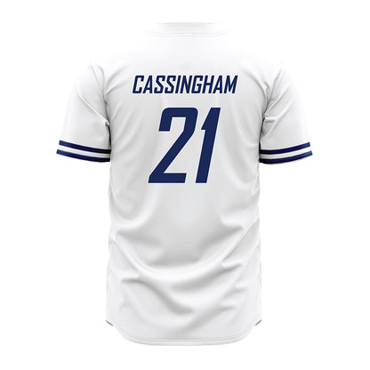 South Alabama - NCAA Baseball : Charlie Cassingham - White Jersey-1
