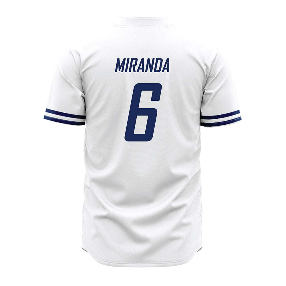 South Alabama - NCAA Baseball : Talan Miranda - White Jersey-1