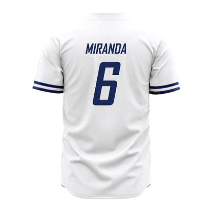 South Alabama - NCAA Baseball : Talan Miranda - White Jersey-1