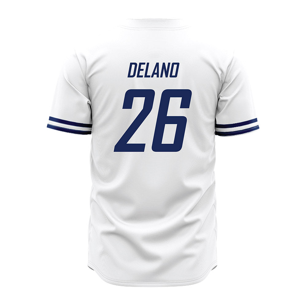 South Alabama - NCAA Baseball : Matthew DeLano - White Jersey-1