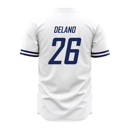 South Alabama - NCAA Baseball : Matthew DeLano - White Jersey-1