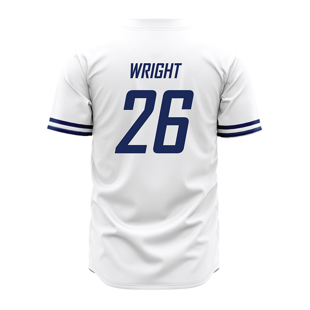 South Alabama - NCAA Baseball : Brennon Wright - White Jersey-1