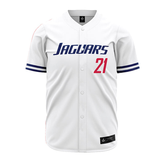South Alabama - NCAA Baseball : Charlie Cassingham - White Jersey-0