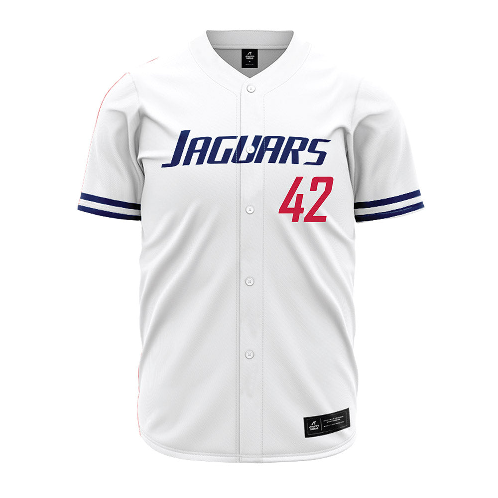 South Alabama - NCAA Baseball : Blake Guerin - White Jersey-0