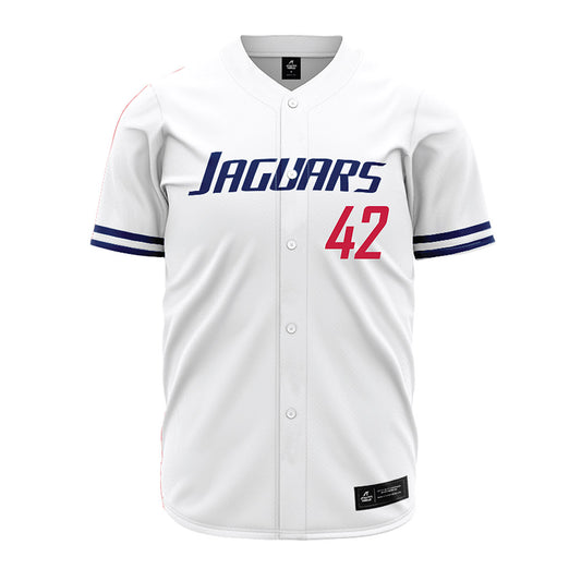 South Alabama - NCAA Baseball : Blake Guerin - White Jersey-0