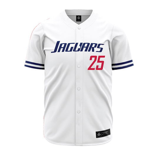 South Alabama - NCAA Baseball : Paxton Bigby - White Jersey-0
