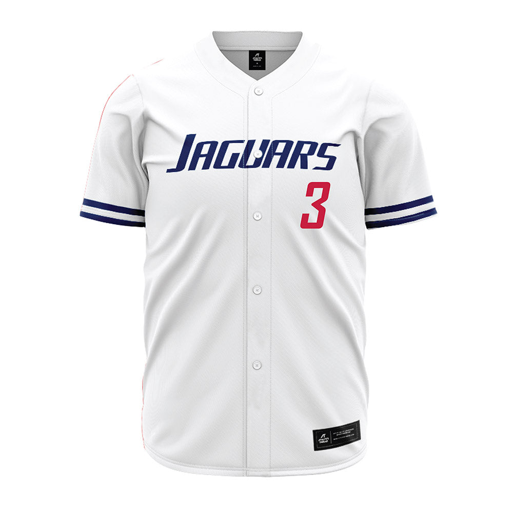 South Alabama - NCAA Baseball : Cody Morgan - White Jersey-0