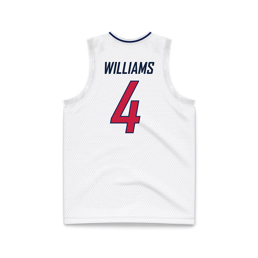 South Alabama - NCAA Men's Basketball : Stephen Williams - White Basketball Jersey-1