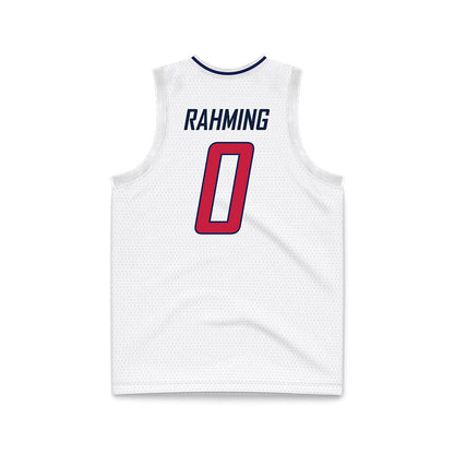 South Alabama - NCAA Men's Basketball : Cantia Rahming - White Basketball Jersey-1