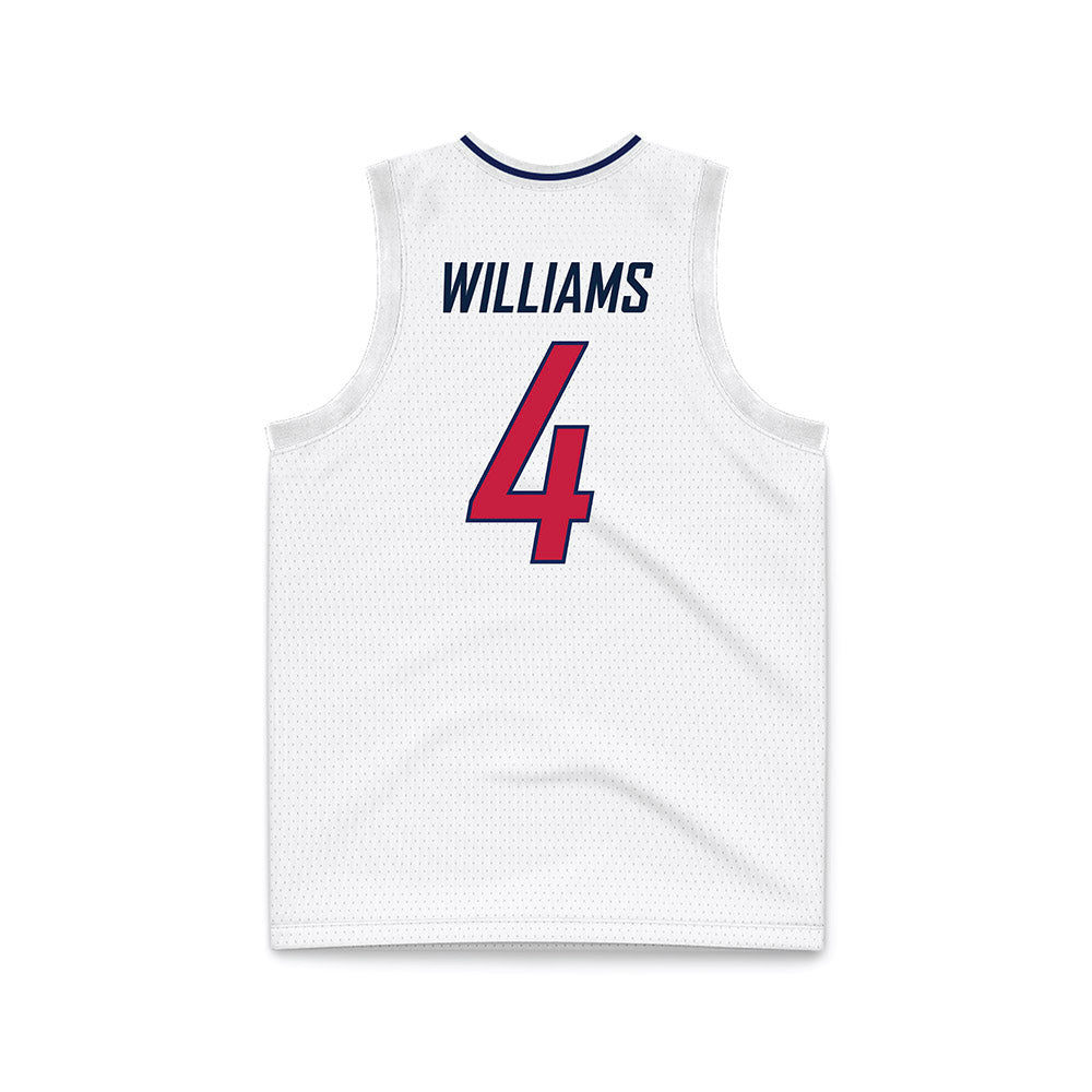 South Alabama - NCAA Men's Basketball : Stephen Williams - White Basketball Jersey-1