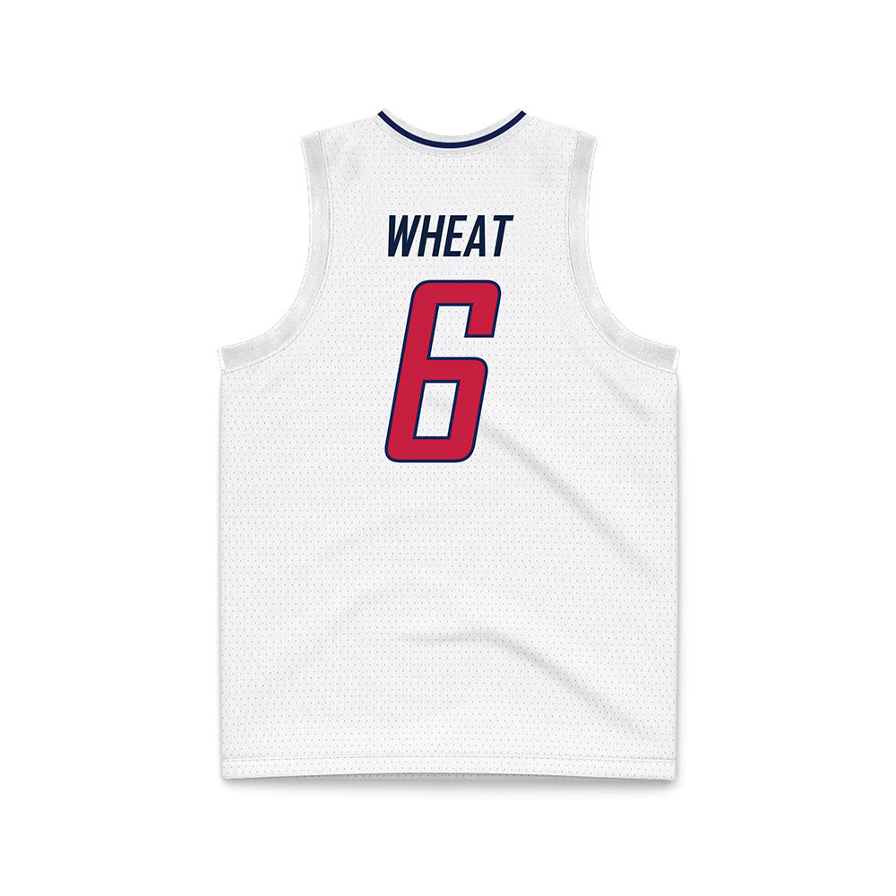 South Alabama - NCAA Men's Basketball : Jj Wheat - White Basketball Jersey-1