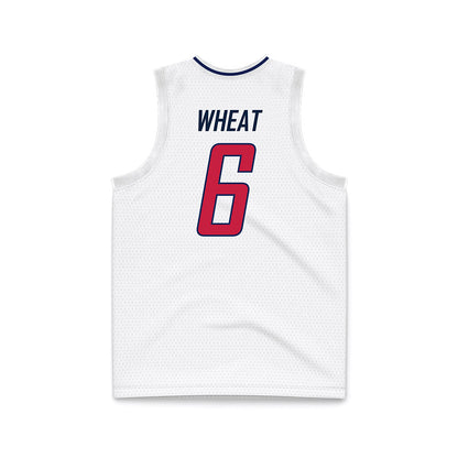South Alabama - NCAA Men's Basketball : Jj Wheat - White Basketball Jersey-1