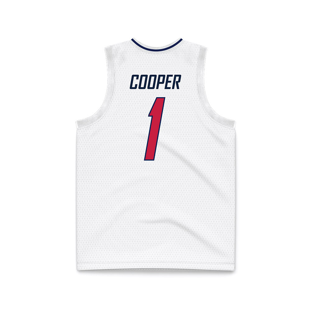 South Alabama - NCAA Men's Basketball : Jayden Cooper - White Basketball Jersey-1