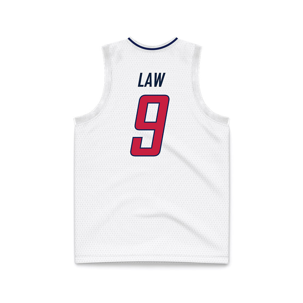 South Alabama - NCAA Men's Basketball : Peyton Law - White Basketball Jersey-1