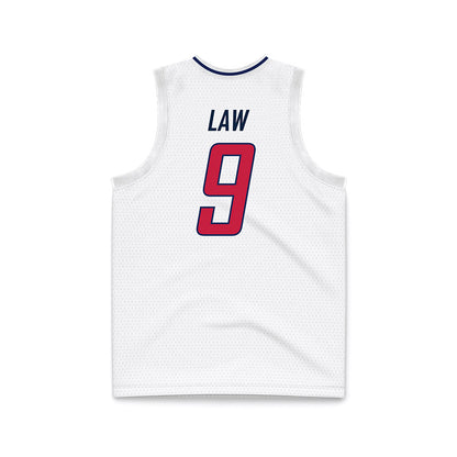 South Alabama - NCAA Men's Basketball : Peyton Law - White Basketball Jersey-1