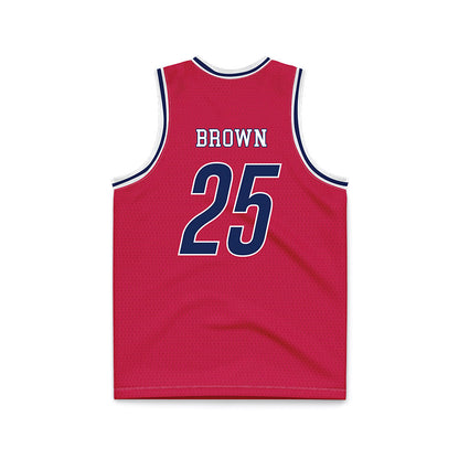 South Alabama - NCAA Men's Basketball : Judah Brown - Red Basketball Jersey-1