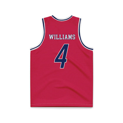 South Alabama - NCAA Men's Basketball : Stephen Williams - Red Basketball Jersey-1