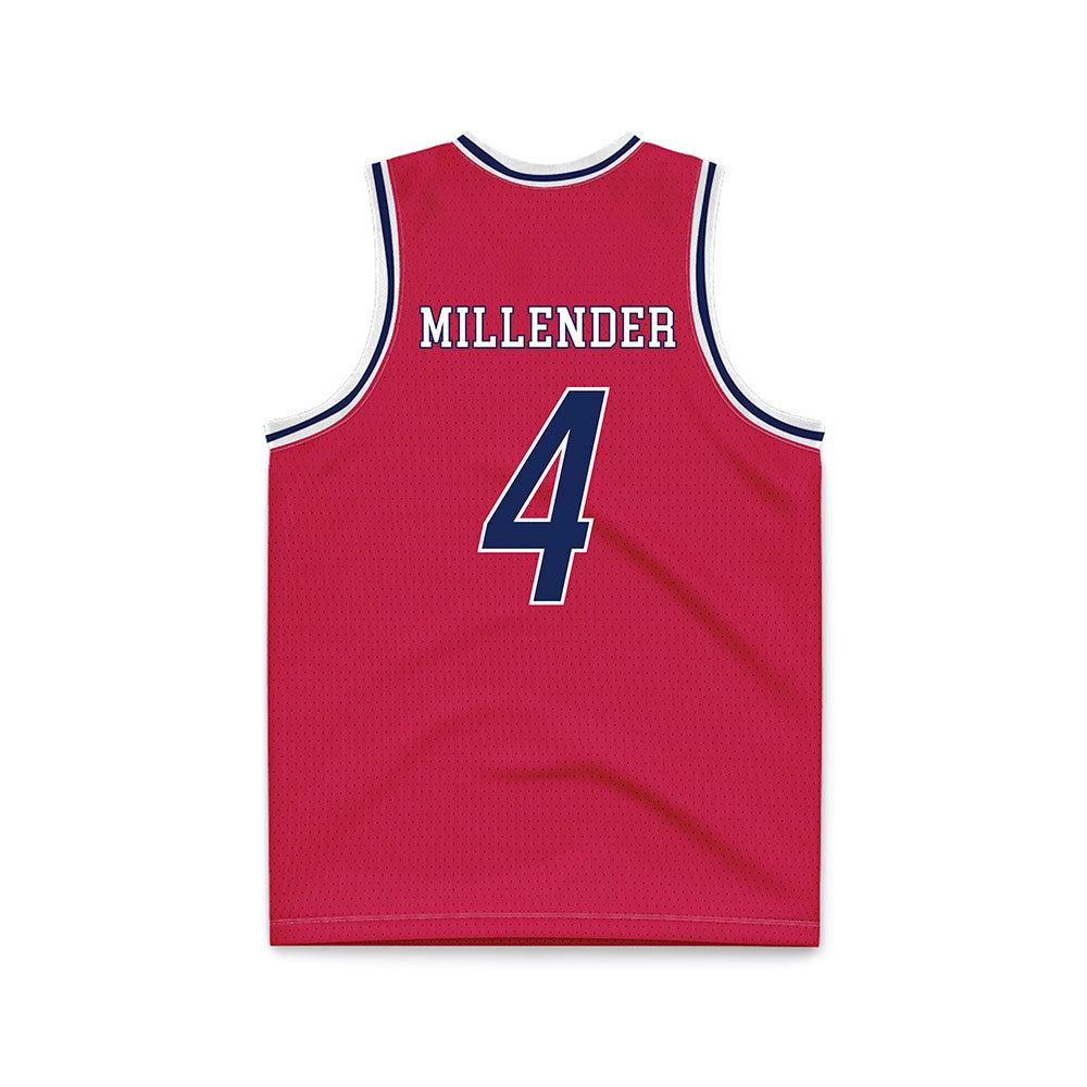 South Alabama - NCAA Men's Basketball : Smurf Millender - Red Basketball Jersey-1