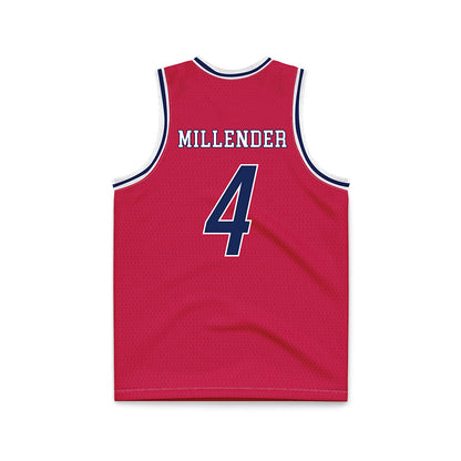 South Alabama - NCAA Men's Basketball : Smurf Millender - Red Basketball Jersey-1
