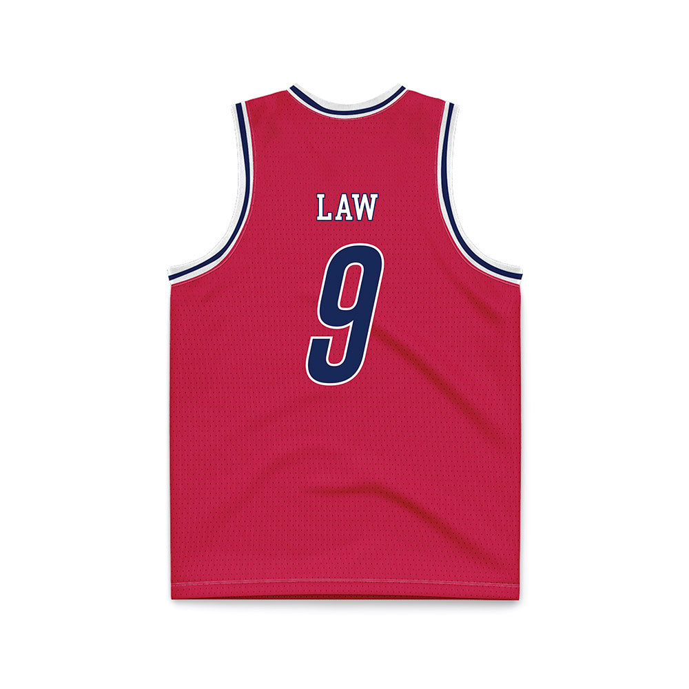 South Alabama - NCAA Men's Basketball : Peyton Law - Red Basketball Jersey-1