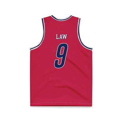 South Alabama - NCAA Men's Basketball : Peyton Law - Red Basketball Jersey-1
