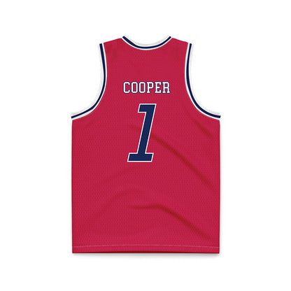 South Alabama - NCAA Men's Basketball : Jayden Cooper - Red Basketball Jersey-1