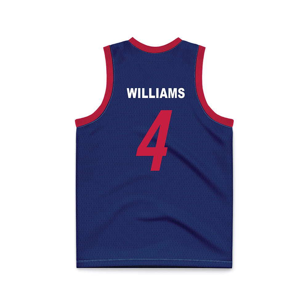 South Alabama - NCAA Men's Basketball : Stephen Williams - Blue Basketball Jersey-1