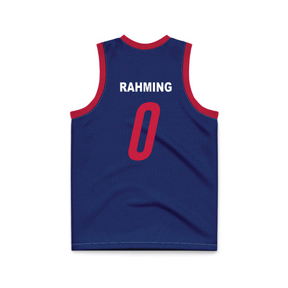 South Alabama - NCAA Men's Basketball : Cantia Rahming - Blue Basketball Jersey-1