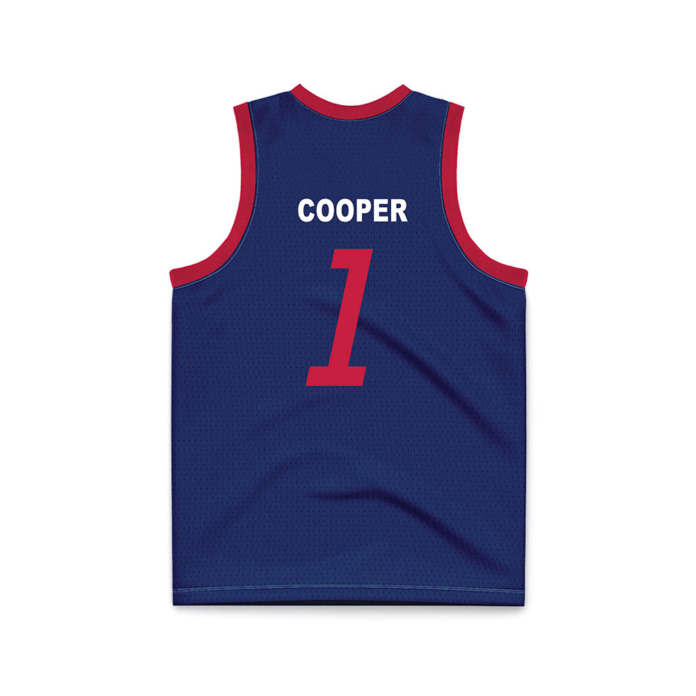 South Alabama - NCAA Men's Basketball : Jayden Cooper - Blue Basketball Jersey-1