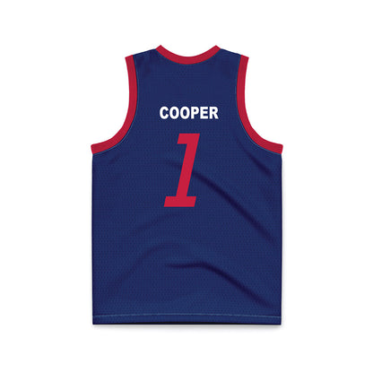 South Alabama - NCAA Men's Basketball : Jayden Cooper - Blue Basketball Jersey-1