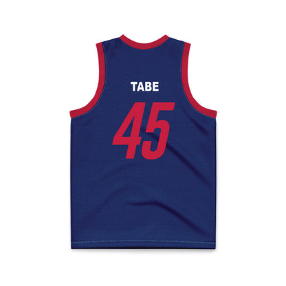 South Alabama - NCAA Men's Basketball : Samuel Tabe - Blue Basketball Jersey-1