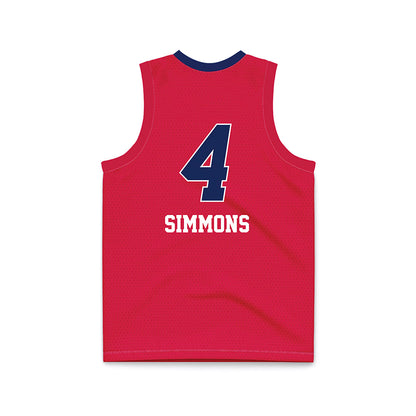 South Alabama - NCAA Women's Basketball : Michiyah Simmons - Red Basketball Jersey-1