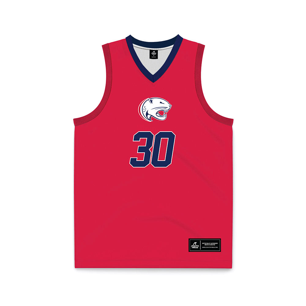 South Alabama - NCAA Women's Basketball : Jeriyah Baines - Red Basketball Jersey-0
