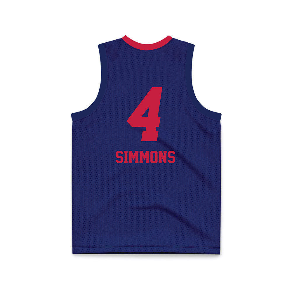 South Alabama - NCAA Women's Basketball : Michiyah Simmons - Blue Basketball Jersey-1