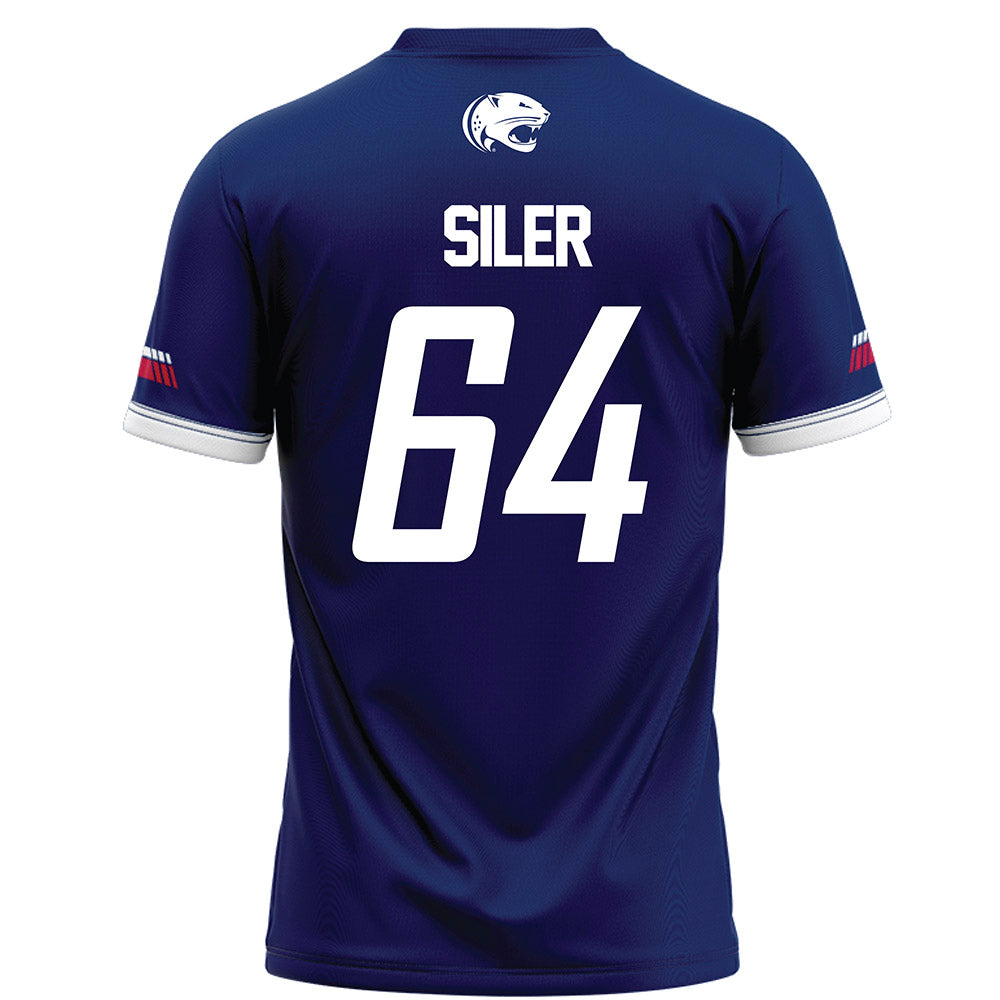 South Alabama - NCAA Football : Jamal Siler - Blue Football Jersey-1