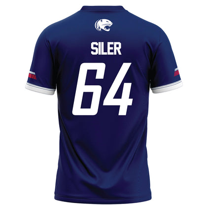 South Alabama - NCAA Football : Jamal Siler - Blue Football Jersey-1