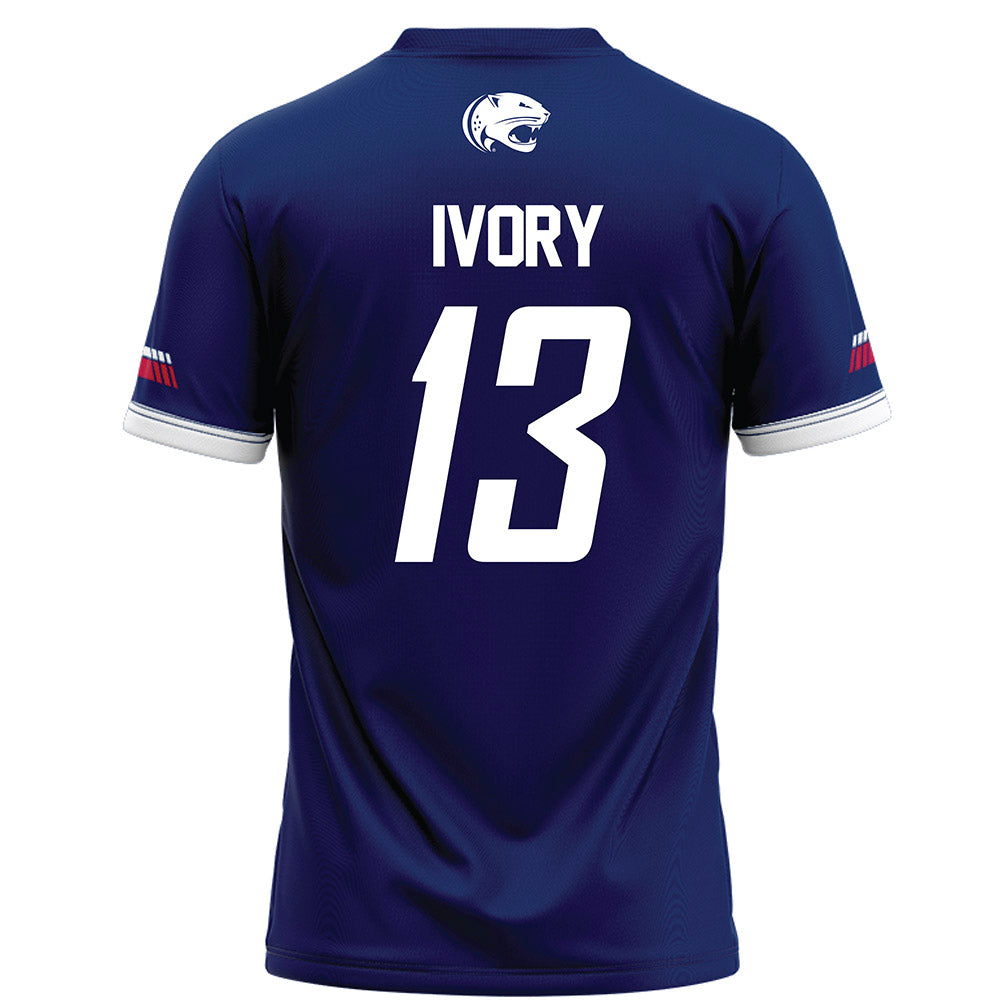 South Alabama - NCAA Football : Javon Ivory - Blue Football Jersey-1