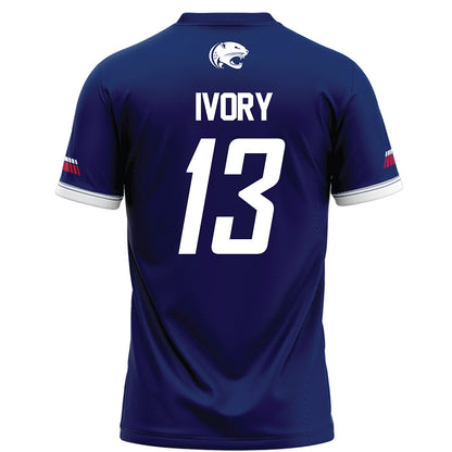 South Alabama - NCAA Football : Javon Ivory - Blue Football Jersey-1