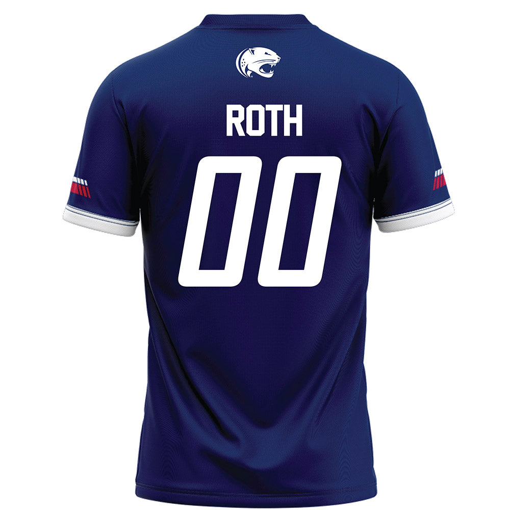 South Alabama - NCAA Football : Max Roth - Blue Football Jersey-1